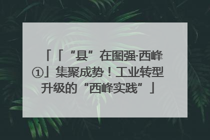 「“县”在图强·西峰①」集聚成势！工业转型升级的“西峰实践”