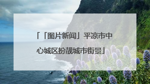 「图片新闻」平凉市中心城区扮靓城市街景