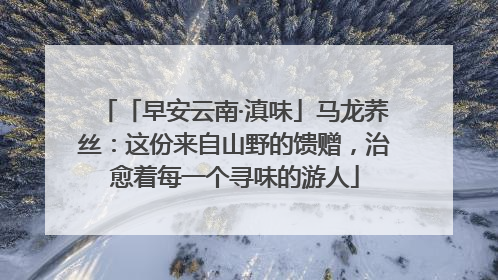 「早安云南·滇味」马龙荞丝：这份来自山野的馈赠，治愈着每一个寻味的游人