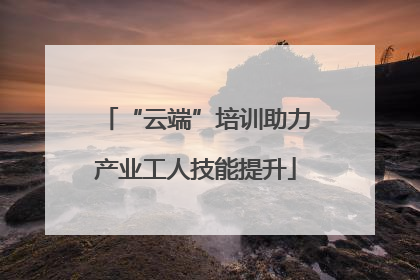 “云端”培训助力产业工人技能提升