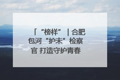 “榜样”｜合肥包河“护未”检察官 打造守护青春成长的永恒灯塔