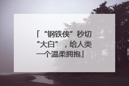 “钢铁侠”秒切“大白”，给人类一个温柔拥抱