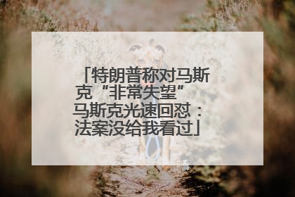 特朗普称对马斯克“非常失望” 马斯克光速回怼：法案没给我看过