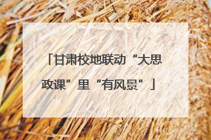 甘肃校地联动“大思政课”里“有风景”