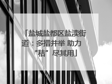 盐城盐都区盐渎街道：多措并举 助力“秸”尽其用