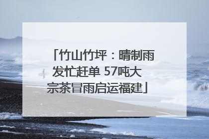 竹山竹坪：晴制雨发忙赶单 57吨大宗茶冒雨启运福建