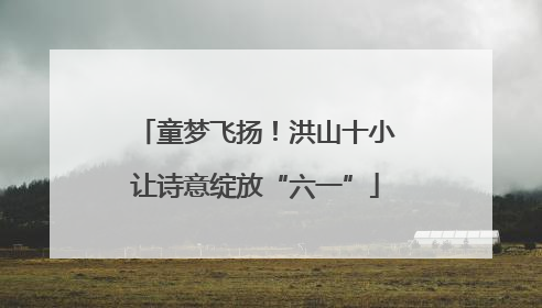 童梦飞扬！洪山十小让诗意绽放“六一”