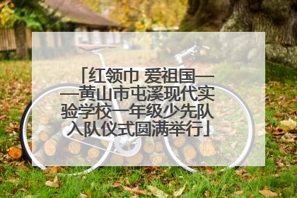 红领巾 爱祖国——黄山市屯溪现代实验学校一年级少先队入队仪式圆满举行