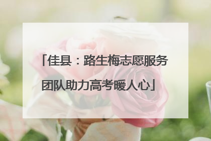 佳县：路生梅志愿服务团队助力高考暖人心