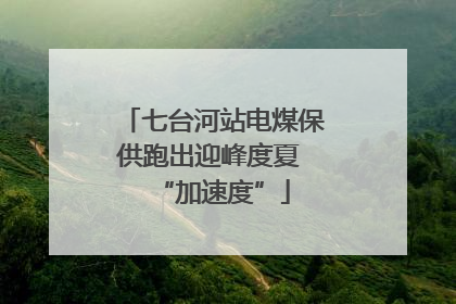 七台河站电煤保供跑出迎峰度夏 “加速度”