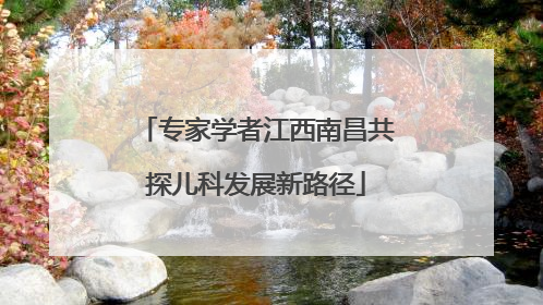 专家学者江西南昌共探儿科发展新路径