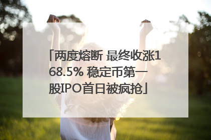 两度熔断 最终收涨168.5% 稳定币第一股IPO首日被疯抢