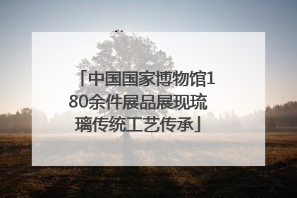 中国国家博物馆180余件展品展现琉璃传统工艺传承