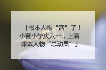 书本人物“活”了！小营小学庆六一，上演课本人物“总动员”