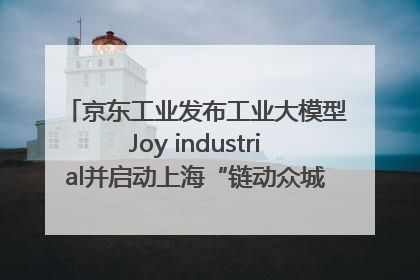 京东工业发布工业大模型Joy industrial并启动上海“链动众城 万亿降本”计划