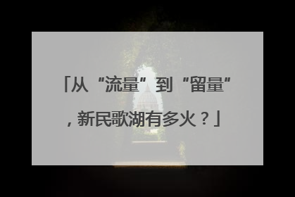 从“流量”到“留量”，新民歌湖有多火？