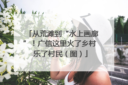 从荒滩到“水上画廊”！广信这里火了乡村 乐了村民（图）