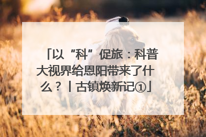 以“科”促旅：科普大视界给恩阳带来了什么？丨古镇焕新记①