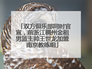 双方俱乐部同时官宣，前浙江稠州金租男篮主帅王世龙加盟南京教练组