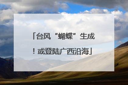 台风“蝴蝶”生成！或登陆广西沿海