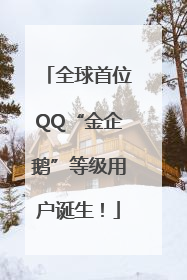 全球首位QQ“金企鹅”等级用户诞生！