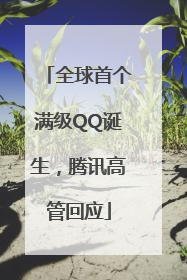全球首个满级QQ诞生，腾讯高管回应