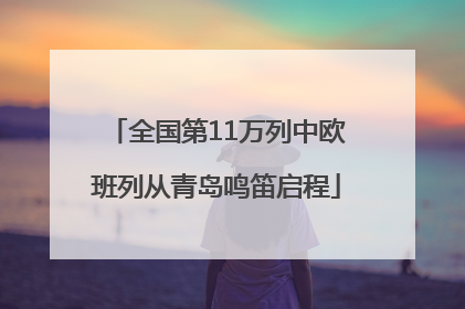 全国第11万列中欧班列从青岛鸣笛启程