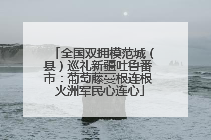 全国双拥模范城（县）巡礼新疆吐鲁番市：葡萄藤蔓根连根 火洲军民心连心