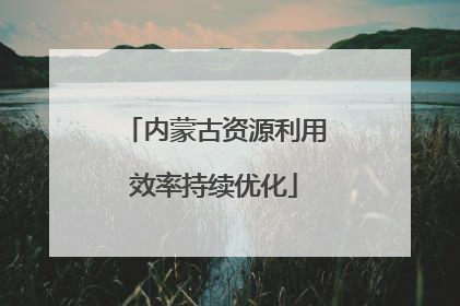内蒙古资源利用效率持续优化