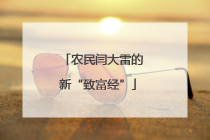 农民闫大雷的新“致富经”