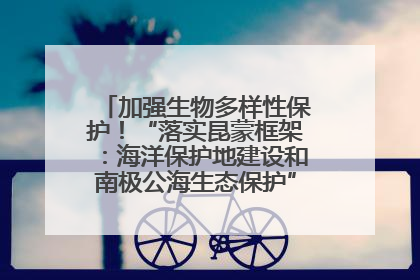 加强生物多样性保护！“落实昆蒙框架：海洋保护地建设和南极公海生态保护”主题论坛将举办