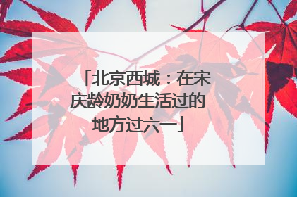北京西城：在宋庆龄奶奶生活过的地方过六一