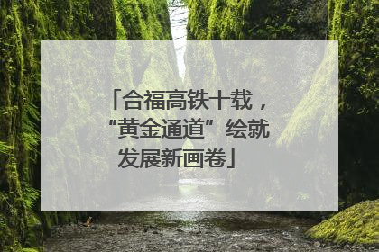 合福高铁十载，“黄金通道”绘就发展新画卷