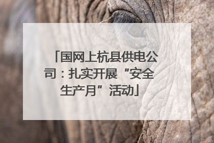 国网上杭县供电公司：扎实开展“安全生产月”活动