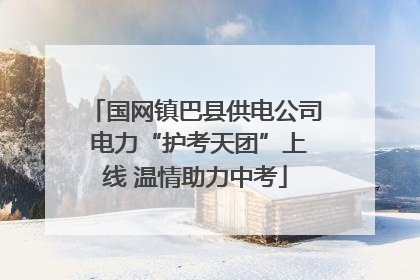 国网镇巴县供电公司 电力“护考天团”上线 温情助力中考