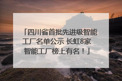四川省首批先进级智能工厂名单公示 长虹8家智能工厂榜上有名！