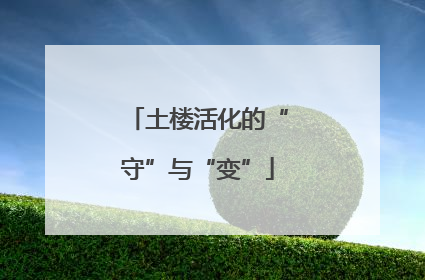 土楼活化的“守”与“变”