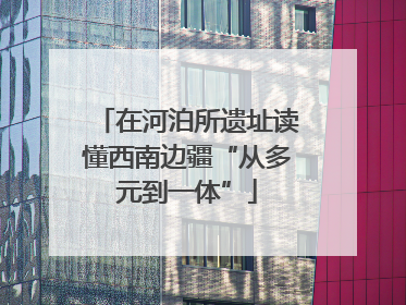 在河泊所遗址读懂西南边疆“从多元到一体”