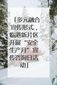 多元融合宣传形式，临港新片区开展“安全生产月”宣传咨询日活动