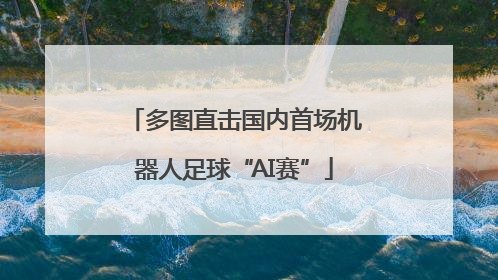 多图直击国内首场机器人足球“AI赛”