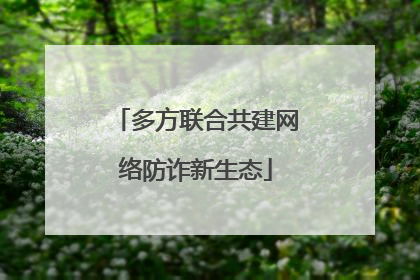多方联合共建网络防诈新生态