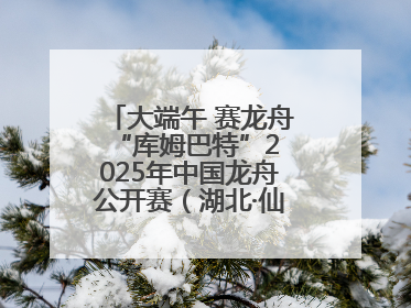 大端午 赛龙舟 “库姆巴特”2025年中国龙舟公开赛（湖北·仙桃站）开幕