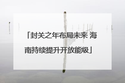 封关之年布局未来 海南持续提升开放能级