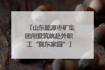 山东能源枣矿集团用爱筑就赴外职工“陇东家园”