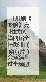 川剧《变脸》亮相武汉 第四届全国戏曲（南方片）会演演出过半频掀热潮