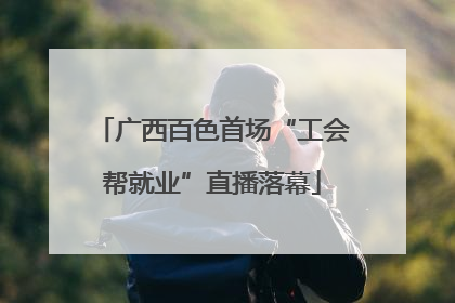 广西百色首场“工会帮就业”直播落幕
