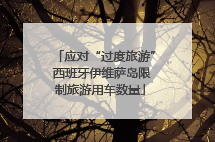 应对“过度旅游” 西班牙伊维萨岛限制旅游用车数量