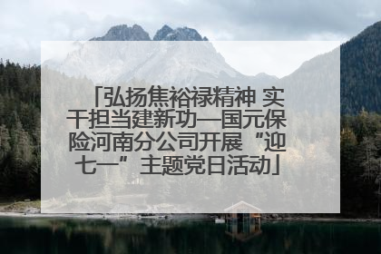 弘扬焦裕禄精神 实干担当建新功—国元保险河南分公司开展“迎七一”主题党日活动