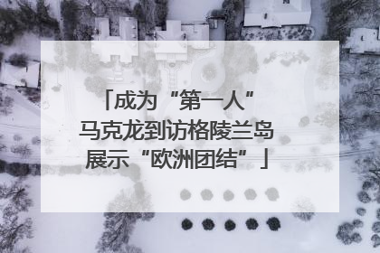 成为“第一人” 马克龙到访格陵兰岛展示“欧洲团结”