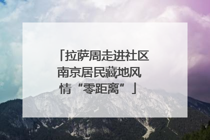 拉萨周走进社区 南京居民藏地风情“零距离”